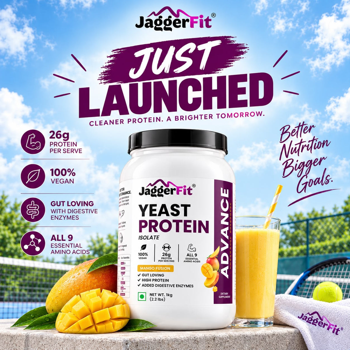 JAGGERFIT FERMENTED YEAST PROTEIN ISOLATE ICED COFFEE FLAVOUR - 1KG BOX